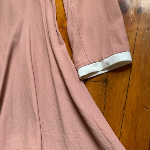 90s Le Chateau Pink Long Sleeve Dress with Padding - Picture 7 of 8